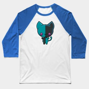 Blue Harlekitten Baseball T-Shirt